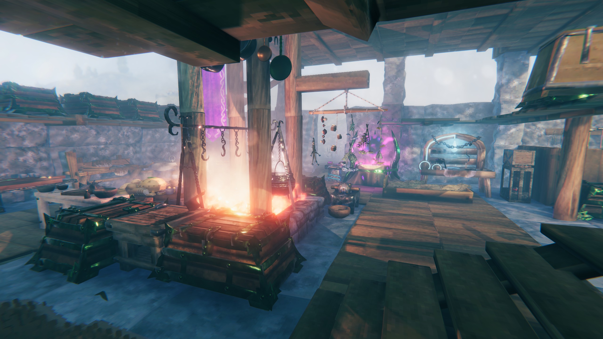 The Plains base evolved into a stocked workshop.